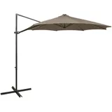vidaXL Ampelschirm Ø 300 cm Taupe