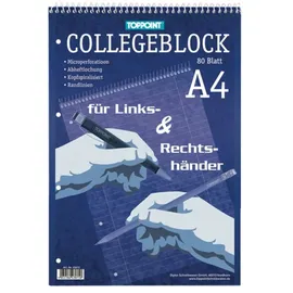 Toppoint Collegeblock 10x DIN A4 liniert