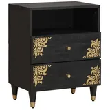 vidaXL Nachtschrank 50 x 33 x 62 cm Schwarz