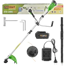 PROCRAFT ATA-20BS Akku Freischneider 20 V 420 mm inkl. 1 x 4,0 Ah Akku und Ladegerät