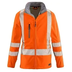 Warnschutz-Softshelljacke TYLER, warnorange, Größe 5XL - warnorange