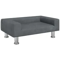 vidaXL Kindersofa Dunkelgrau 70x45x26,5 cm Samt