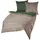 Traumschlaf Mako-Satin Wendebettwäsche Texture Grün 240 x 220 cm + 2 x 80 x 80 cm