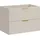 WFL GROUP Waschbeckenunterschrank, Niva hängend mit Rillenfronten in Matt Kaschmir, Holzwerkstoff, 80x57x46 cm, Badezimmer, Badezimmerschränke, Waschbeckenunterschränke