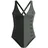 ELBSAND Badeanzug Damen Schwarz/Mehrfarbig 36 Cup A/B