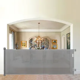 Relaxdays Türschutzgitter, grau