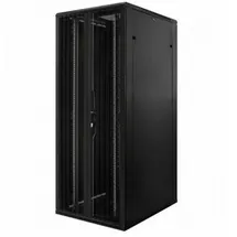DSIT 42HE 19 Zoll Serverschrank mit perforierten Doppelflügeltüren vorne und hinten (BxTxH) 800 x 1200 x 2000mm - Schwarz - Traglast 800 kg