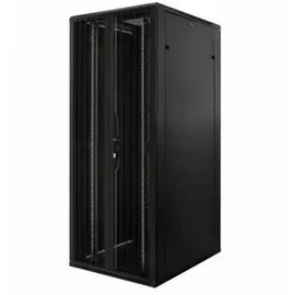 DSIT 42HE 19 Zoll Serverschrank mit perforierten Doppelflügeltüren vorne und hinten (BxTxH) 800 x 1200 x 2000mm - Schwarz - Traglast 800 kg