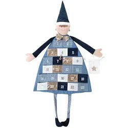 Rayher Adventskalender zum Aufhängen royalblau