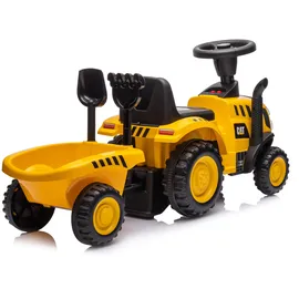 Lemodo Rutschauto Traktor Gelb mit Anhänger