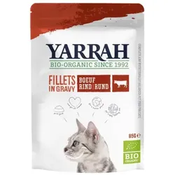Yarrah Katze Pouch - Rind in Sauce bio 85g