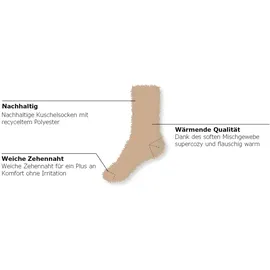 CAMANO warm & cozy Socken 3-Paar beige 39-42