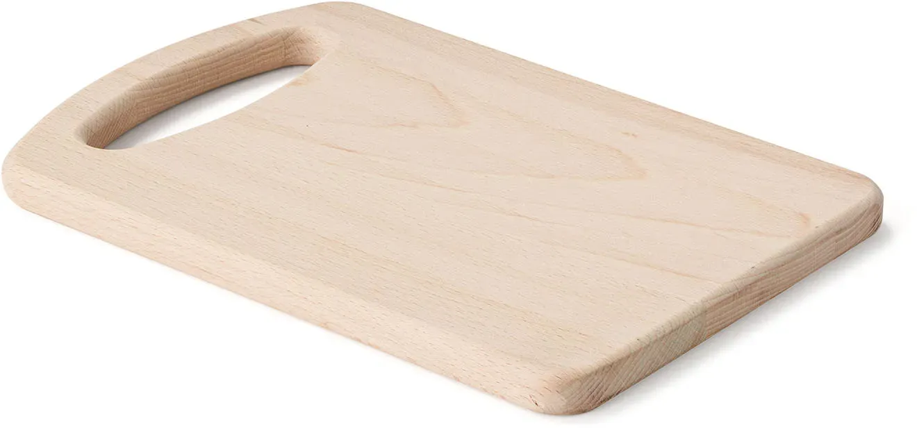 Metrie Minna-1227 Küchenbrett, Buche, Rechteck, mit Henkel | 275×190 mm