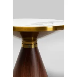 Kare DESIGN Beistelltisch Cono 87808 Steinzeug Weiß 50 cm