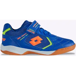 Hallenschuh LOTTO, Mädchen, Gr. 31, blau, fr.orange, Synthetik, Schuhe