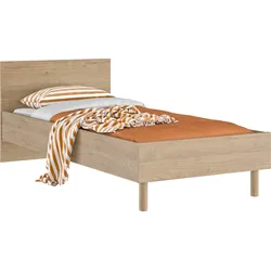 Kinderbett GAMI "RITMO", beige (natur), B:96cm H:78cm L:205cm, Betten, Ein modernes Bett, das sich jedem Interieur anpasst