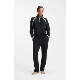 Boss Jogginghose Mirage_Pants schmal geschnitten mit kontrastierenden Einsätzen schwarz M