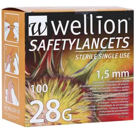 Med Trust GmbH Wellion Safetylancets 28 G Sicherheitseinmallanz. 100 St