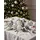 Beliani Weihnachtskugel 35er Set Glas grau