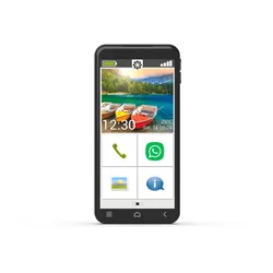 EMPORIA Smartphone "SMART.6 lite", schwarz, 128 GB, Mobiltelefone, M4/T4 Hörgeräte kompatibel, SOS-Funktion