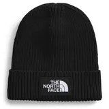 The North Face Kids TNF Logo Box Cuffed Beanie Schwarz