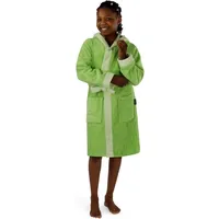 Normani Frottee Kinderbademantel aus Bio-Baumwolle in Grün | Gr.: