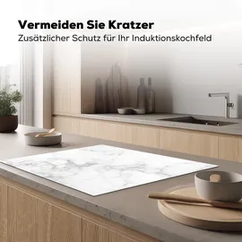 onlywow Herdabdeckplatte 77 x 59 cm Weiß