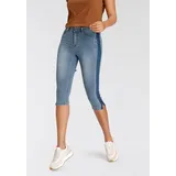 Arizona Caprijeans Ultra Stretch extraenge Passform, knieumspielende Länge, hohe Leibhöhe blau 34