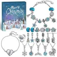 LuxusKollektion Schmuck-Adventskalender Adventskalender Schmuck 2025 für Mädchen 24 Überraschungen Bastelset