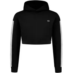 SMILODOX Damen Kapuzensweat Amaya, Schwarz, S