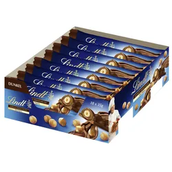 Lindt Nuss Deluxe Riegel, Dunkel 18 x 35 g (630g)