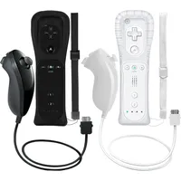2er-pack Kabelloser Controller Und Nunchuk Für Wii- Und Wii-u-konsolen – Perfekt