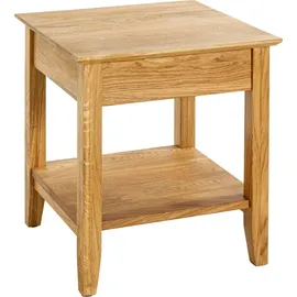 Haku-Möbel Beistelltisch Braun Eiche 45 x 52 x 45 cm