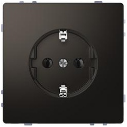 Merten SCHUKO-Steckdose, System Design, mit Schraubklemmen Anthrazit