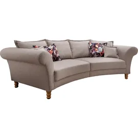 Home Affaire Big-Sofa »Tassilo geschwungene Formensprache, bequem, Mega Sofa, Breite 350cm«, grau