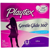Playtex Gentle Glide Tampons, geruchlos, ultra saugfähig, je 36 Stück (3 Stück)