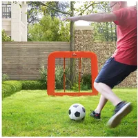Homcom Rebounder für Fußball, klappbar Fußball Rebounder mit Schutzrand,