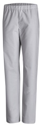 Leiber Schlupfhose, unisex, hellgrau, Hose ideal für die Pflege und Medizin, Größe: 0 (Damen 34/36 = S, Herren 40/42 = XS)