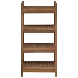 vidaXL Badregal Natur 45 x 30 x 97 cm Massivholz Teak