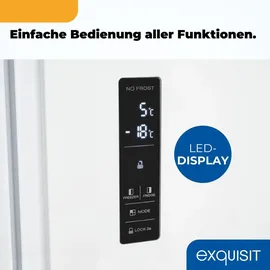 Exquisit SBS546-040E Side-by-Side (442 l, 1770 mm hoch, Weiß)