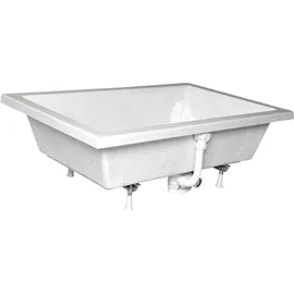 Polysan Deep Rechteck-Duschwanne 110x90x26cm, tief, weiß