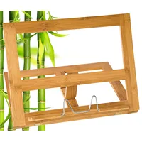 Wedo Buchständer Holz Bambus große Ausführung, 34 x 26 x 4,7 cm