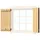 Lasita Maja Fensterladen BxH: 88x88 cm für Gartenhaus Colorado beige