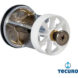 tecuro Excenterstopfen Ø 40 mm für 1 1/4 Zoll Ablaufventil hochglanzverchromt/Gold