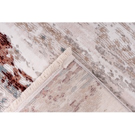 me gusta Teppich Akropolis 325«, rechteckig, flacher Teppich mit Baumwollrücken, attraktiver Vintage-Look, rosa