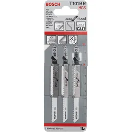 Bosch Stichsägeblatt T 101 BR Clean for Wood 3 Stück