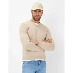 Brax Herren Strickpullover Style VICO beach, Beige, Gr. XXL