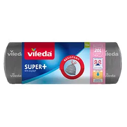 vileda Müllbeutel SUPER+ 20,0 l grau, 15 St.