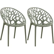 CLP Hope Gartenstuhl Sessel 59 x 59 x 80 cm oliv 2 St.