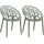 CLP Hope Gartenstuhl Sessel 59 x 59 x 80 cm oliv 2 St.